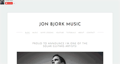 Desktop Screenshot of jonbjorkmusic.com