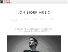 Tablet Screenshot of jonbjorkmusic.com